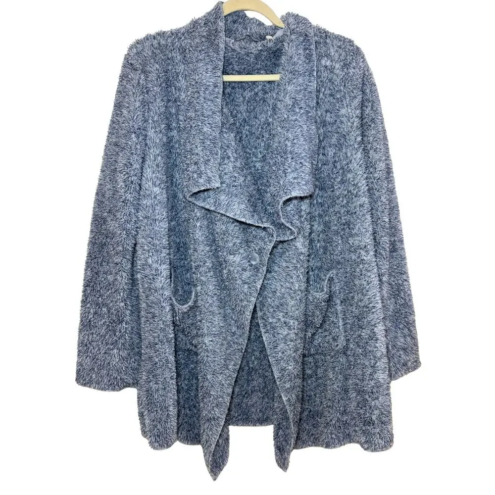 Soft Surroundings HUGS ultra soft cardigan jacket teddy/soft/ ice blue - Picture 1 of 9